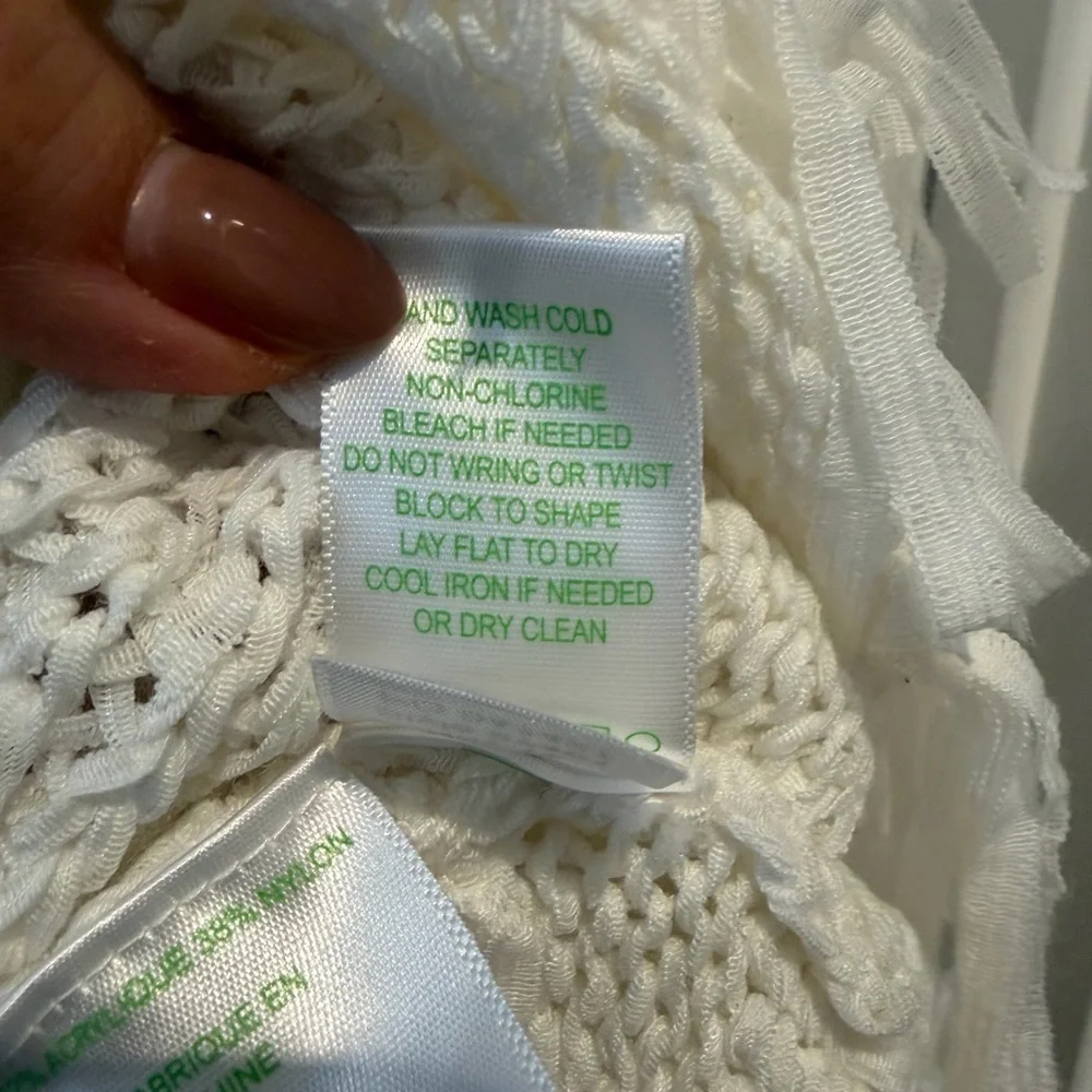 Lilly Pulitzer Val Sweater Poncho White S Elegant White Women's Sweater